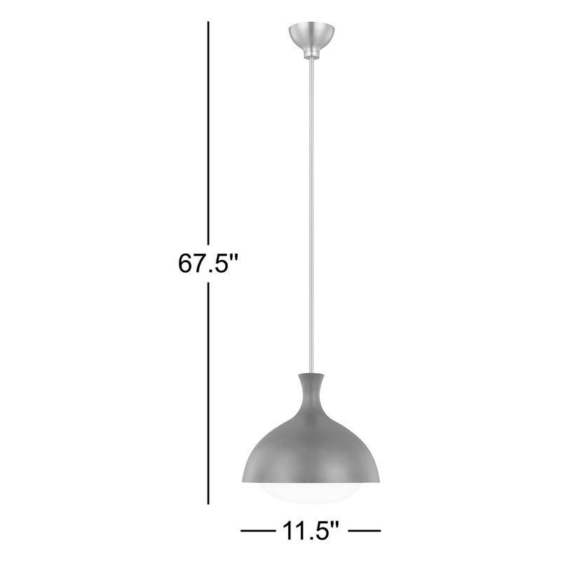 Lucerne 1 - Light Pendant, Midnight Black/Burnished Brass