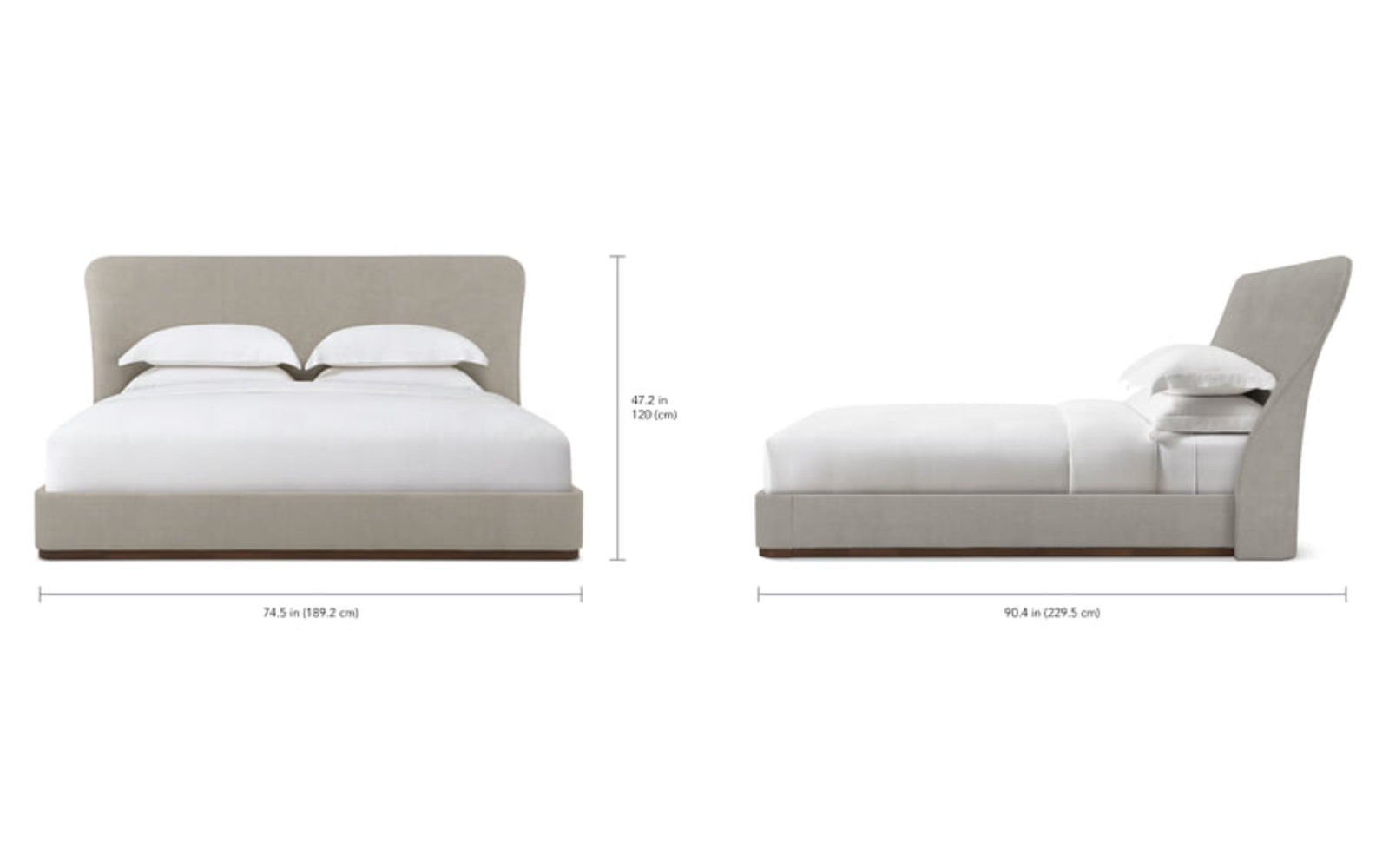 Paris Upholstered Bed, Queen