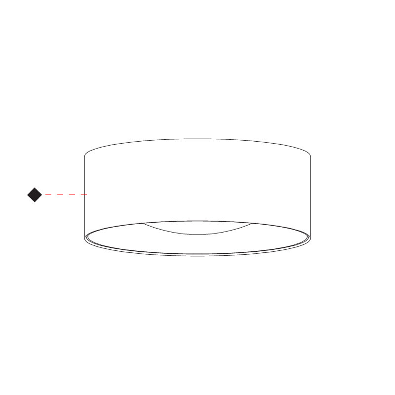 Lid Glass LED Flush Mount