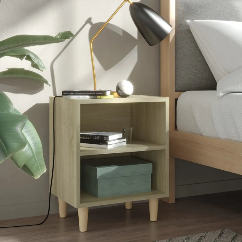 Sheryl 40cm W Bedside Table, Sonoma Oak, Individual
