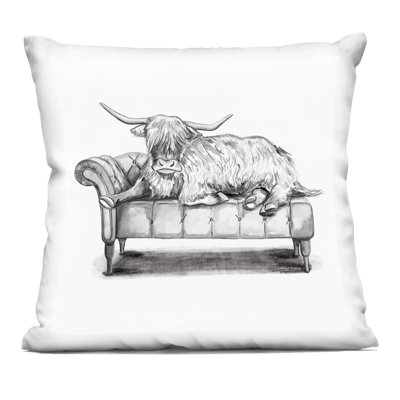 on Chaise Lounge Decorative Printed Throw Pillow, design by Rachel Nieman