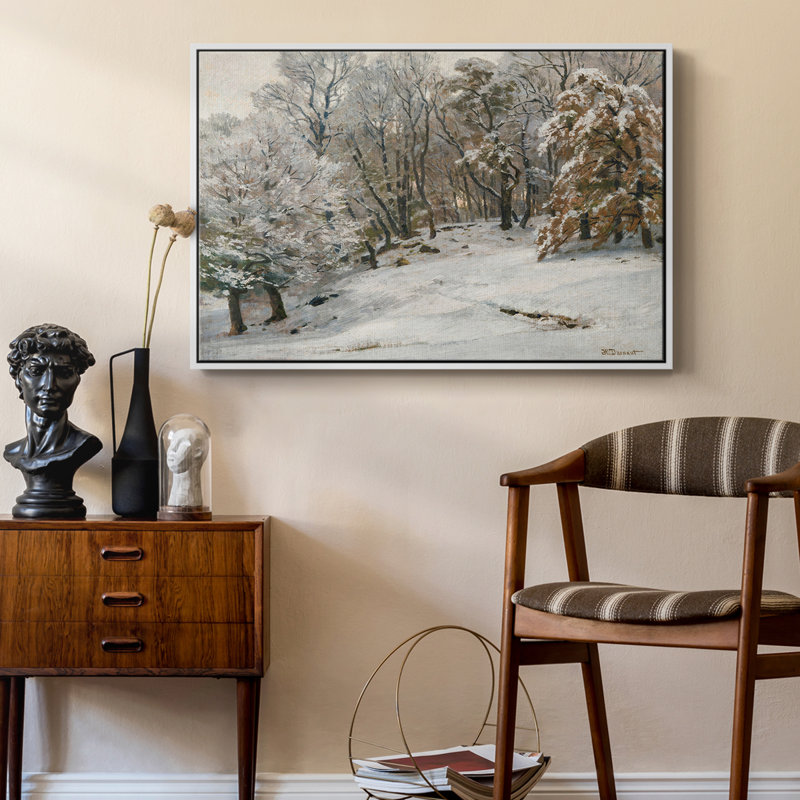 «Vintage Landscape -CDV» sur toile, Blanc, H 17 po x l 25 po