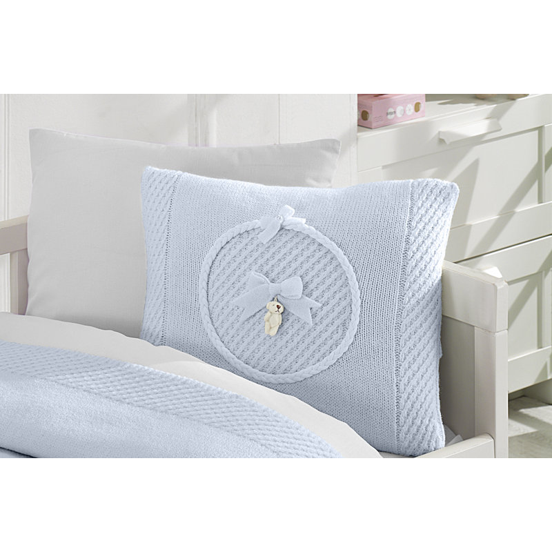 Ensemble de literie pour lit de bébé 6 pièces Dominic Bear, Bleu
