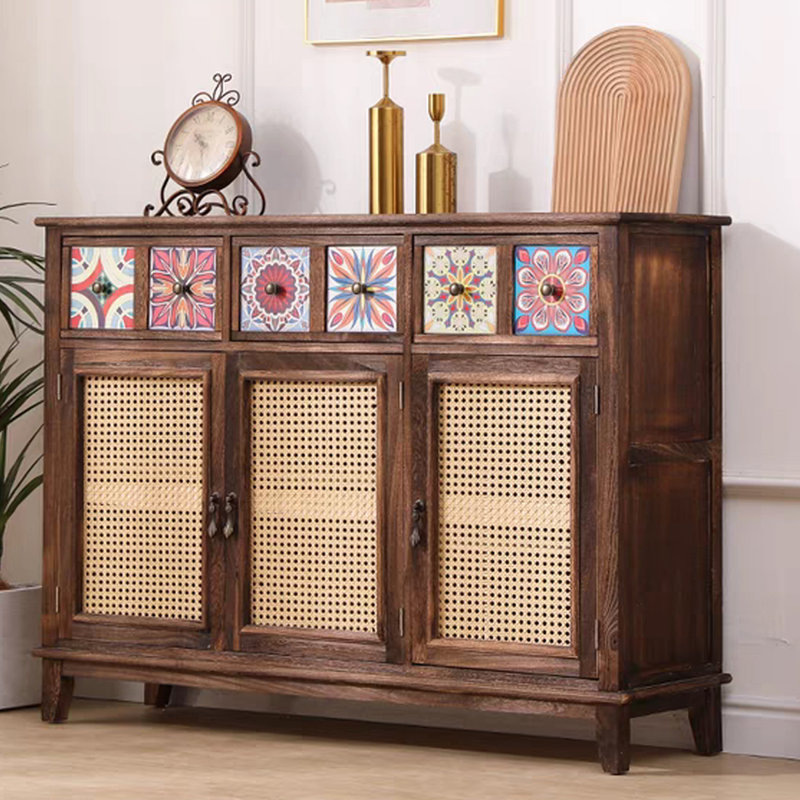 Retro Solid Wood Sideboard