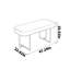Bureau en bois massif noir minimaliste-517127669