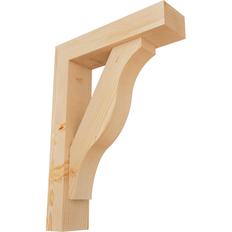 Support Funston Block avec support décalé, 30 x 22, Sapin Douglas de l 5 1/2 po (lisse)