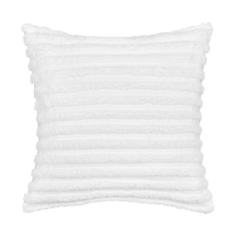 Coussin décoratif Darcy, Blanc, H 20 po x l 20 po x P 20 po