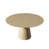 Conic Round Pedestal Dining Table