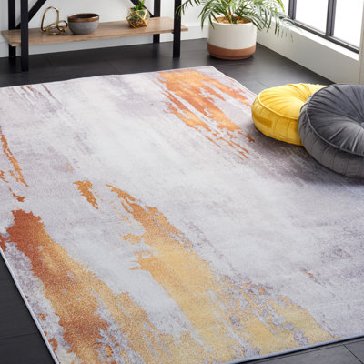 Omaree Performance Machine Washable Abstract Rug