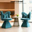 Fauteuil de coiffeuse pivotant avec dossier papillon-365944025