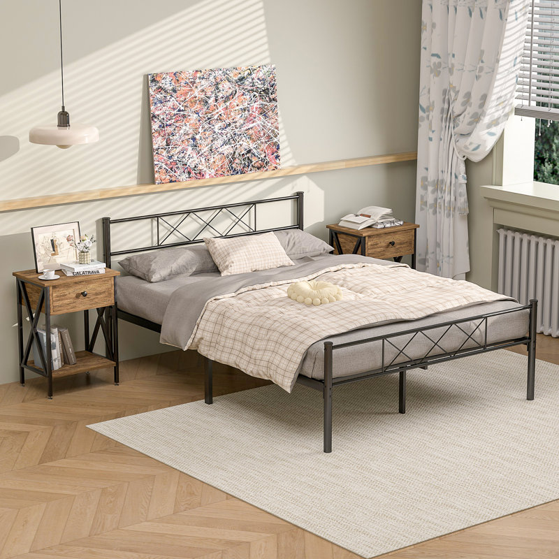 Ensemble de chambre à coucher Kempst, Marron, Grand