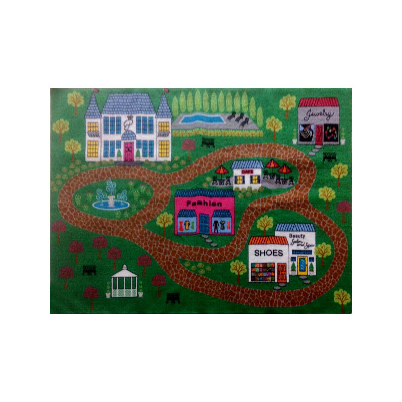 Tapis vert tissé à la machine Dixon, 3 pi x 5 pi