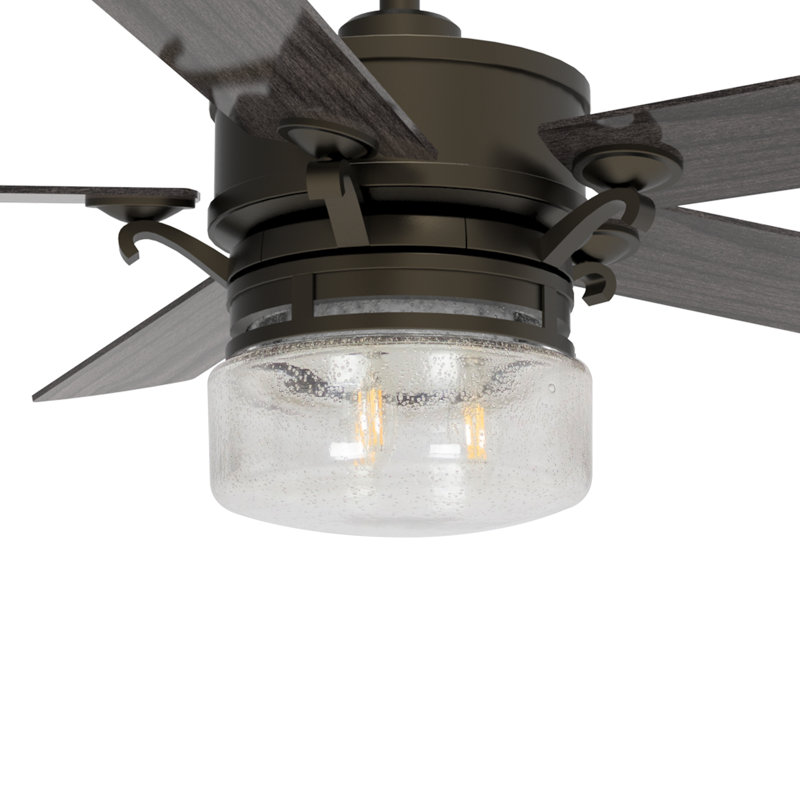 52'' Ceiling Fan with Light Kit, Gray