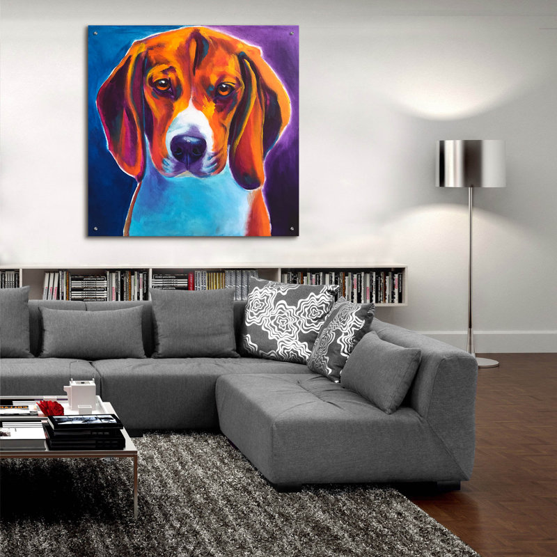 «Beagle - Chester» par Dawg Painter, H 36 po x l 36 po