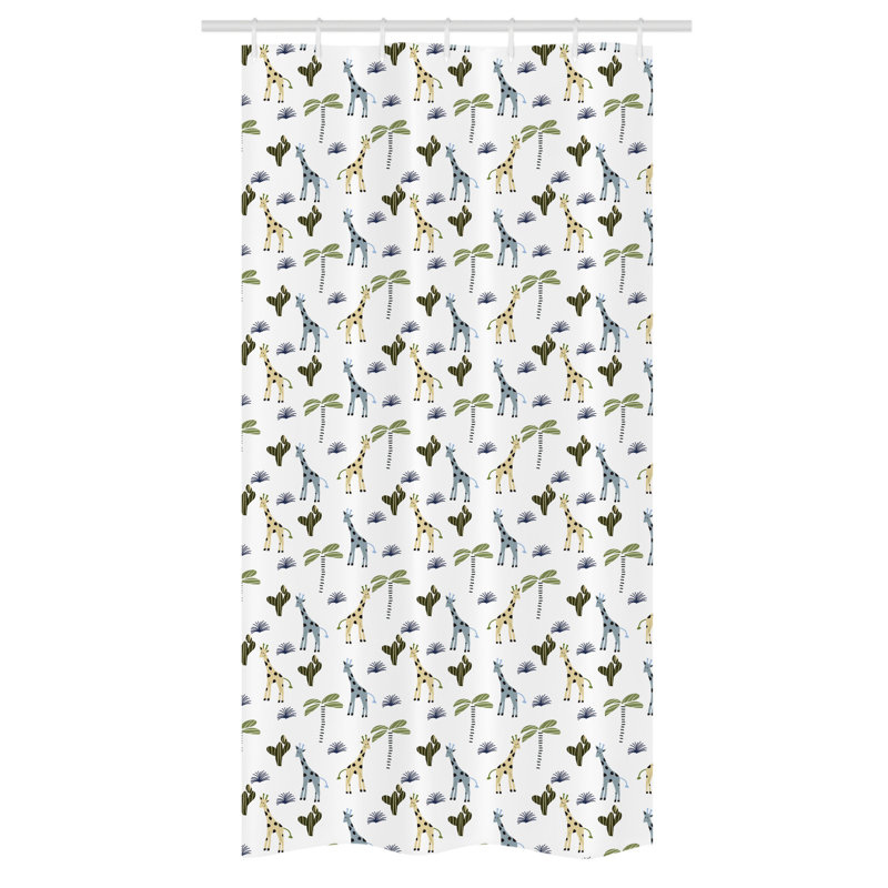 Mosheim Shower Curtain with Hooks Included, 72" H x 36" W