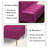 Velvet Upholstered Reception Ottoman Set with Back-581585229