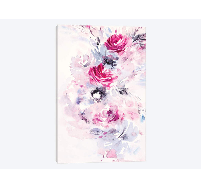 «Minimalist Bouquet II» par Lesia Binkin, impression sur toile tendue, H 18 po x l 12 po x P 1,5 po, Toile tendue