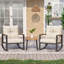 Ensemble de chaises berçantes d'extérieur avec table d'appoint (2 chaises et 1 table d'appoint)-521525797