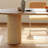 Modern Semi-Circular Solid Wood Dining Table-110519229