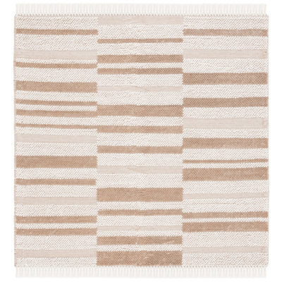 Tapis ivoire / brun clair Charvik