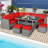 9 - Person Patio Conversation Set with Cushions-1473695852