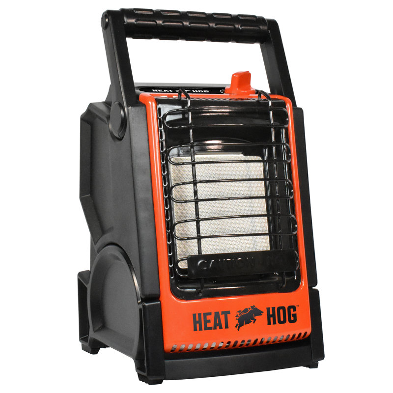 Compact Black and Orange Propane Radiant Space Heater