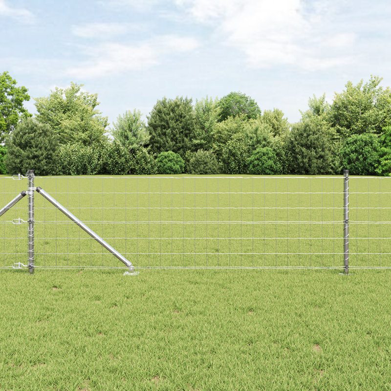 Galvanized Steel Border Fencing, 40 x 5000 x 0.2 cm
