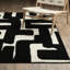 Tapis noir / blanc cassé Hennings-832243201