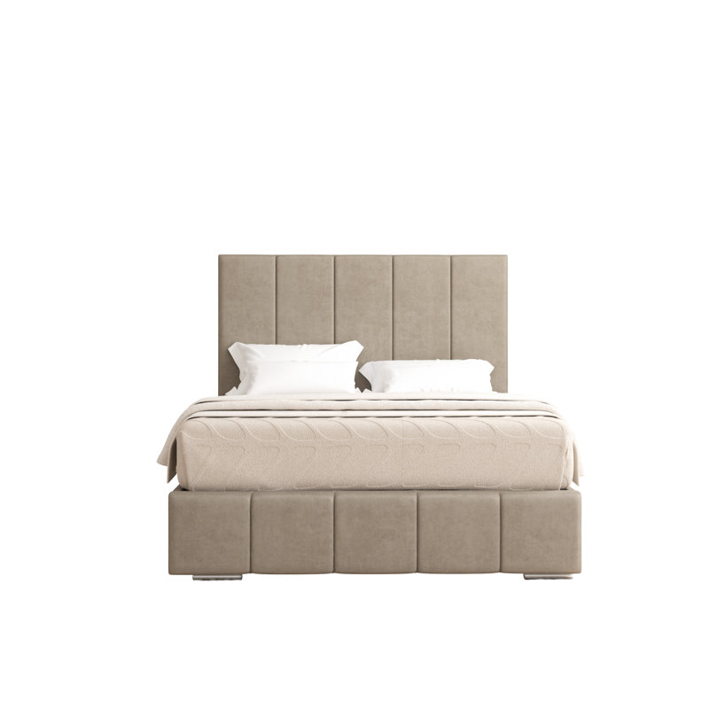 Edelmann Upholstered Bed, Single (3'), Coffee