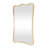 Cole and Grey Metal Rectangular Gold Room Wall Mirror