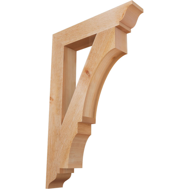 Support traditionnel Balboa, Cèdre rouge de l'Ouest brut, L 4 po x P 22 po x H 34 po