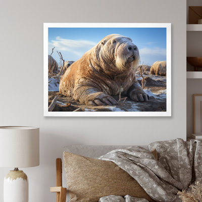 Morse toundra très grand - Reproduction d'art mural animaux