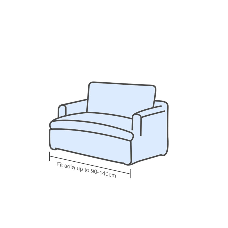 T-Cushion Sofa Slipcover, Grey