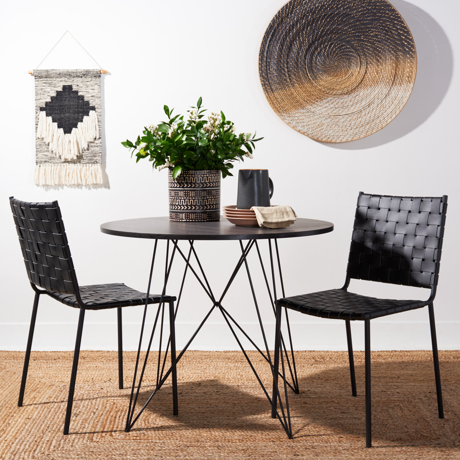 Ryland Dining Armchair, Black, Black