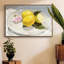 «Lemons on a Plate II», reproduction sur toile flottante-94355326-94355325