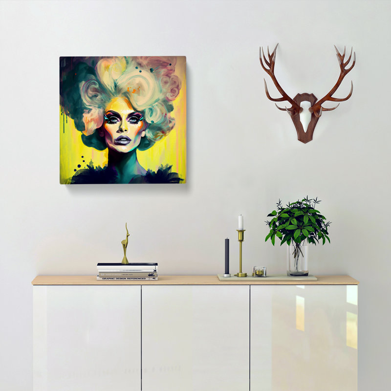 Drag Queen Digital Art No.1 - Wrapped Canvas - Framed Print