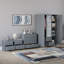 Tayce 4 Piece Bedroom Set (2 Drawer Bedside Chest, 4 Drawer Chest, 3 Door 2 Drawer Mirrored Wardrobe)-1975583723