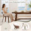 Chaise de salle à manger rembourrée de style moderne du milieu du siècle avec pieds en bois pour salle à manger ou salon (ensemble de 4)-582628129