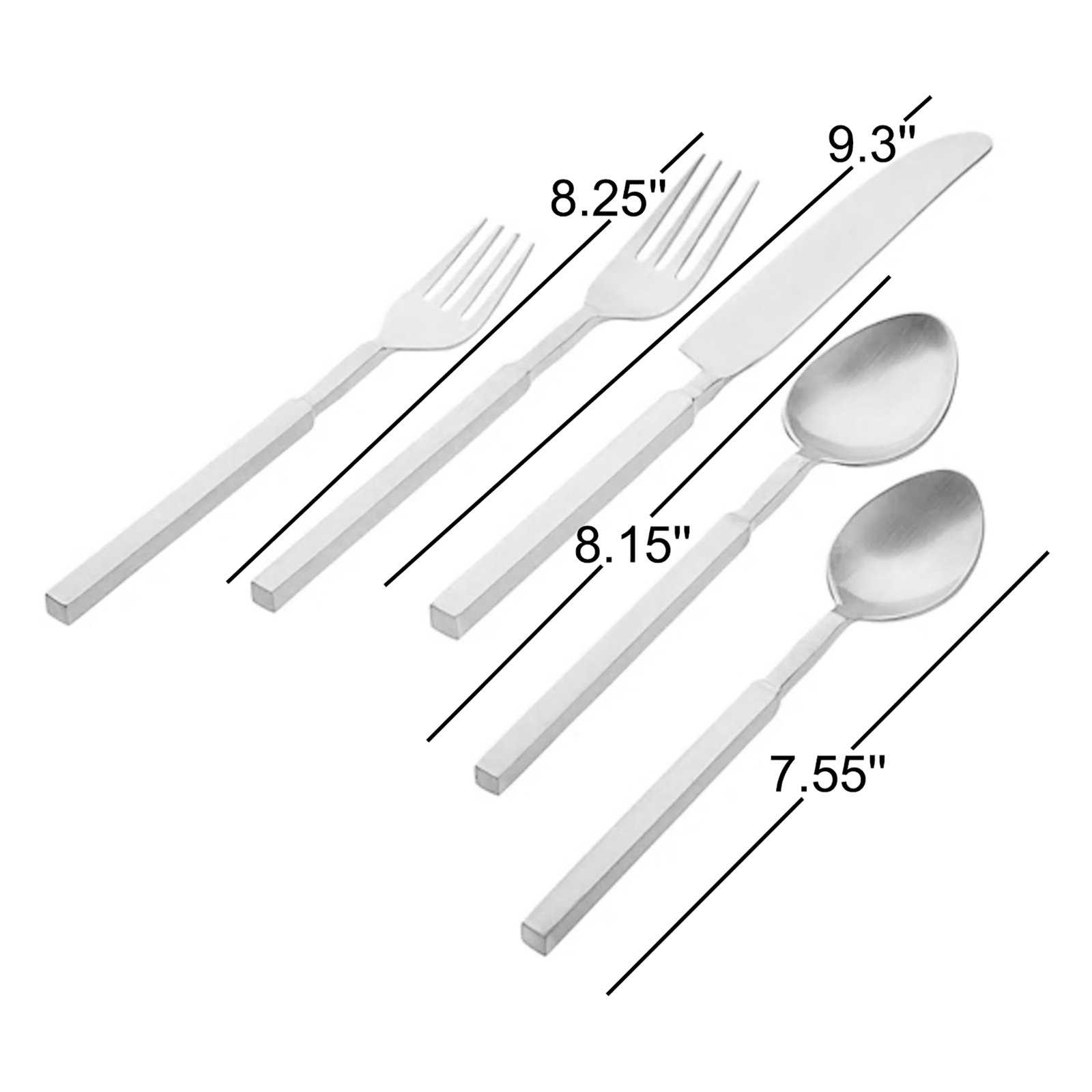 Cubit Flatware Set - Service for 4, Mirrored Gold