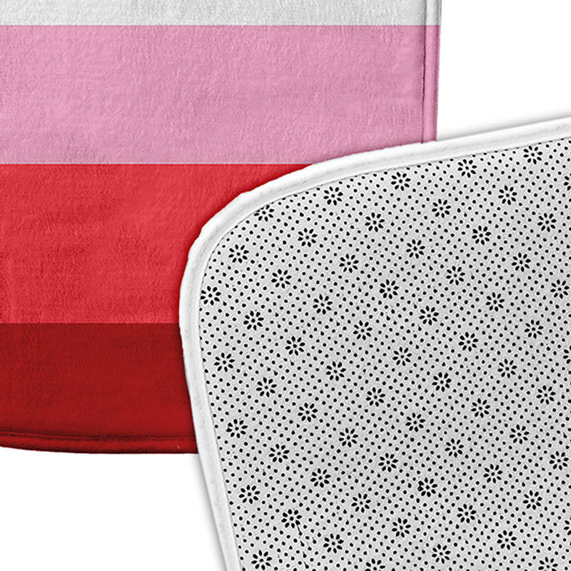 Tapis de bain Samoni, Rose vif