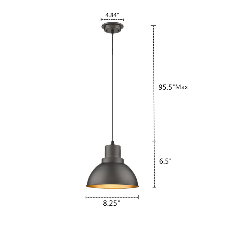 Holbeach 1 - Light Single Pendant