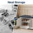 47.2" Storage Bench with Shoe Storage, 2-Tier Entryway Bench with Adjustable Shelf and Removable Cushion-775397988