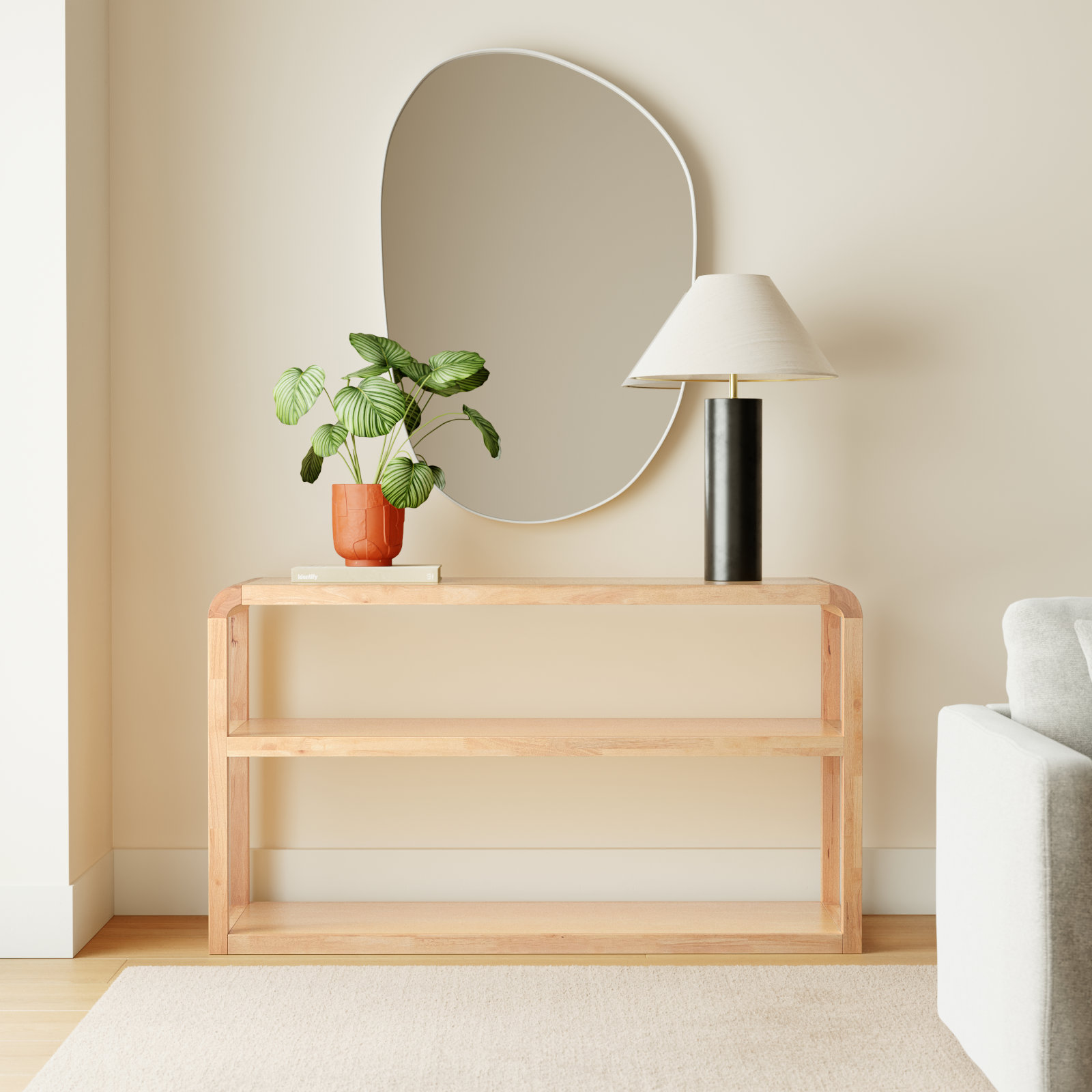 Chauncey 53" Console Table, Natural