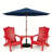 Set Of 2 Folding-Adirondack-Chairs With Connecting Tray-208599163