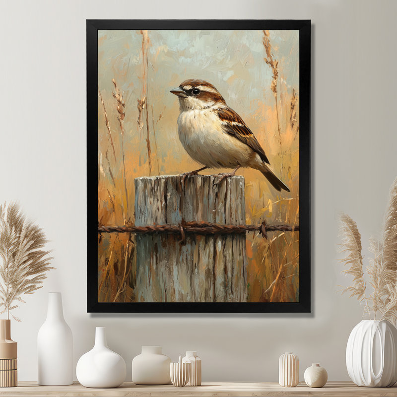 Futrell - Animals Wall Art Living Room, Noir, noir, noir, noir, H 20 po x l 12 po, Reproduction encadrée sans passe-partout