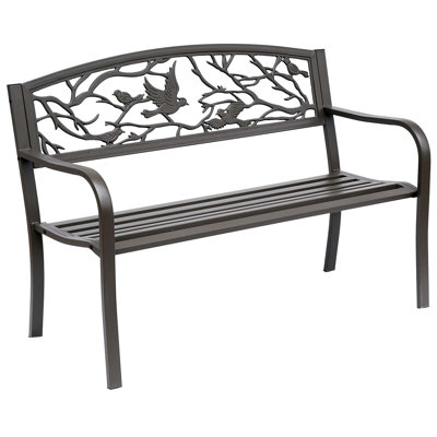 Madeline Steel Outdoor Bench