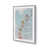 Cadre de coin ouvert en chrome poli