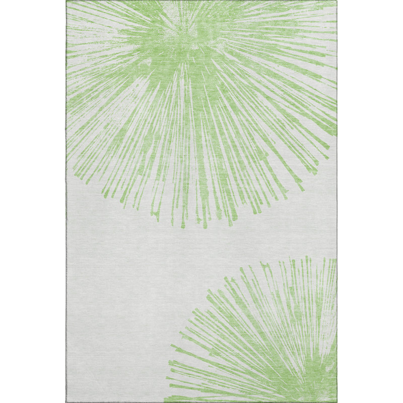 Premium Machine Washable Cerrito Aloe Rug, Rectangle 10' x 14'