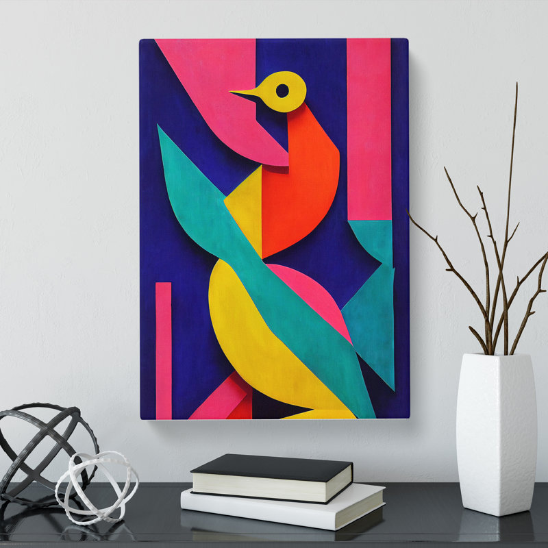 Dove Bird Abstract Vol.5 - Wrapped Canvas, 76cm H x 50cm W x 3cm D