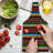 Ambesonne Cinco de Mayo Tempered Glass Cutting Board Vertical Lines Design Multicolor